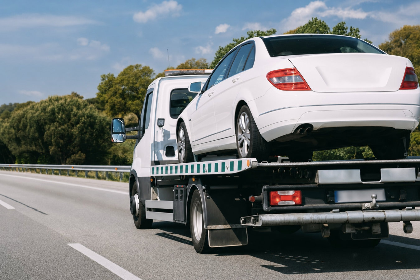 Flatbed towing